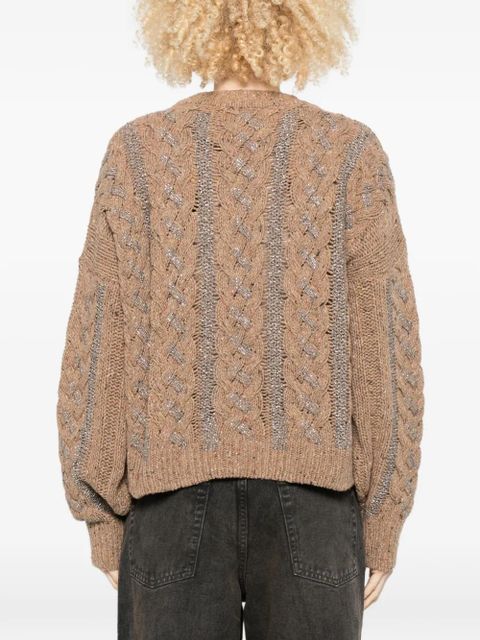 PINKO cable-knit sweater - Neutrals
