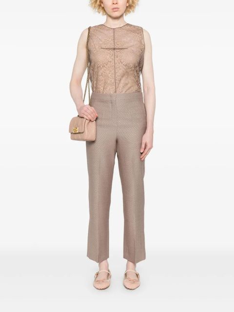 FENDI floral-lace top - Brown - zdjęcie produktu nr 2
