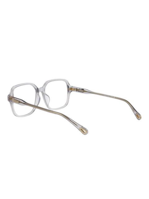 Chloé Eyewear oversize frame glasses - White