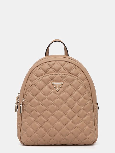 Guess plecak GIULLY damski kolor brązowy mały gładki HWQG96 73320 - zdjęcie produktu nr 1