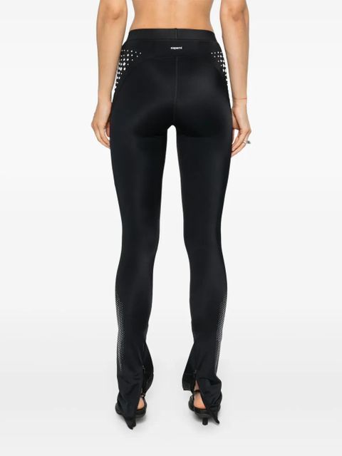 Coperni X Puma rubberised-logo leggings - Black