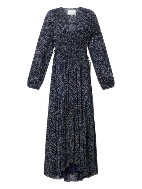 MARANT ÉTOILE Briane polka-dot midi dress - Blue - zdjęcie produktu nr 1