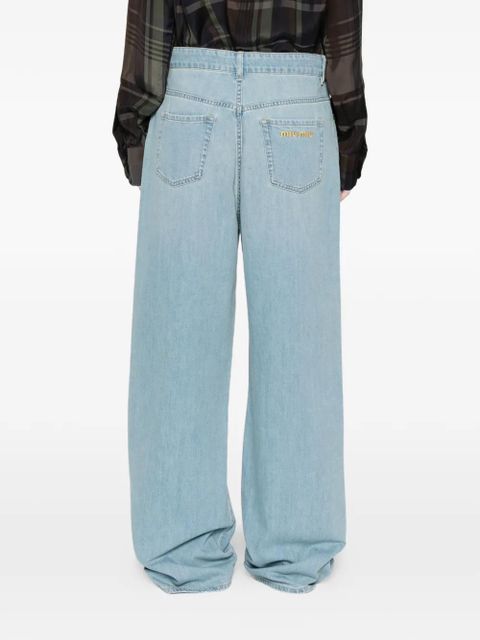 Miu Miu five pockets clear jeans - Blue