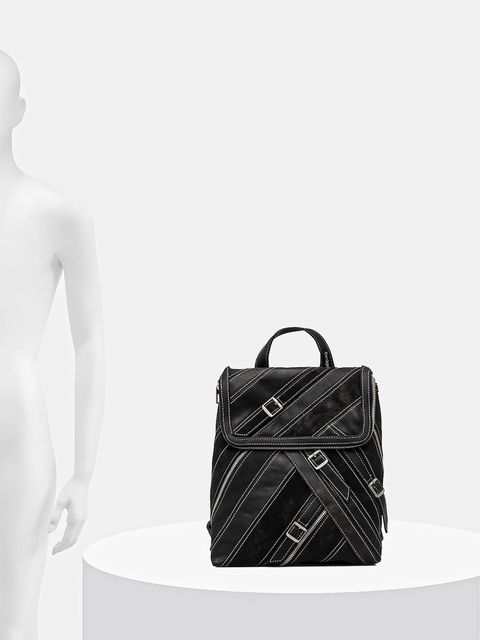 Desigual plecak FIBONACCI HAMPTON MI damski kolor czarny mały gładki 25WAKP25