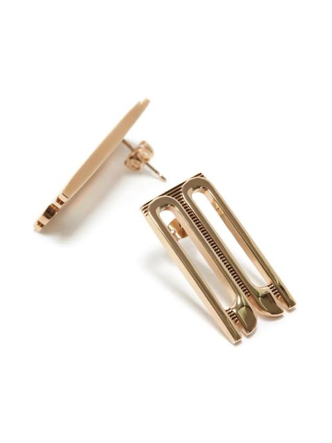 Victoria Beckham Frame stud earrings - Gold