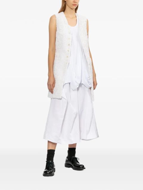 Comme Des Garçons floral-embroidered coat - White - zdjęcie produktu nr 2