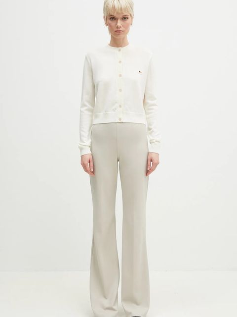 Fiorucci kardigan wełniany Angel Patch damski kolor beżowy lekki W02SPKCA337KN03WH02