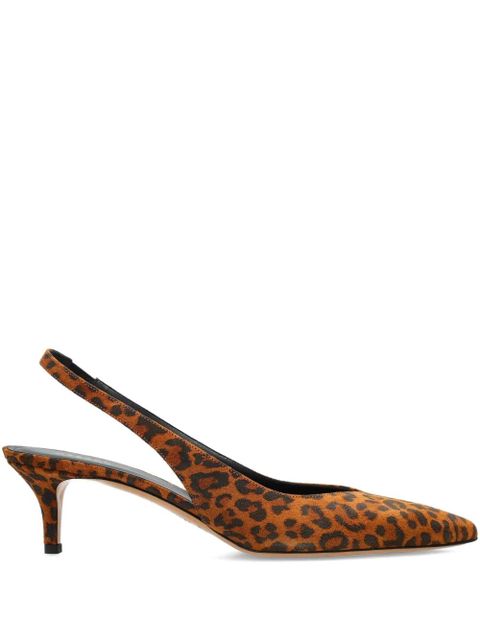 ISABEL MARANT 50mm leopard-print slingback pumps - Brown - zdjęcie produktu nr 1