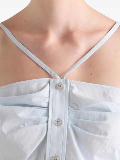 Prada cotton crop top - Blue