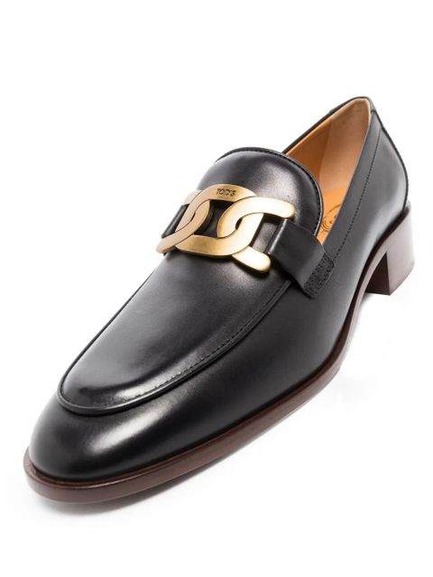Tod's chain-link detail loafers - Black - zdjęcie produktu nr 2
