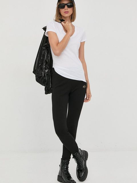 Armani Exchange t-shirt bawełniany kolor biały 8NYTDH YJ16Z NOS