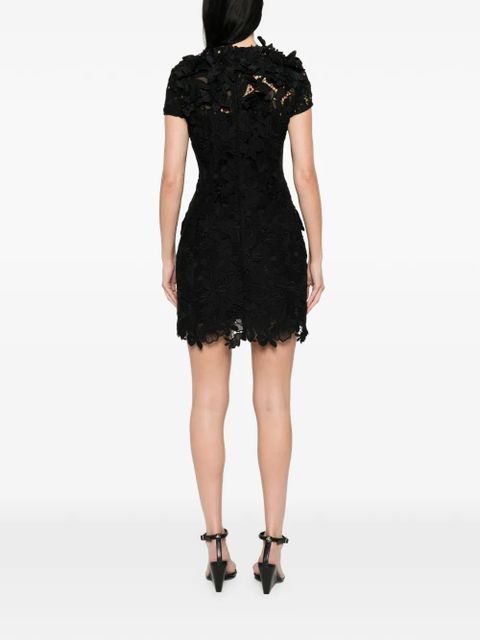 Sportmax macrame mini dress - Black