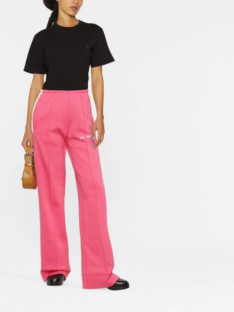 Golden Goose logo-embroidered short-sleeved T-shirt - Black