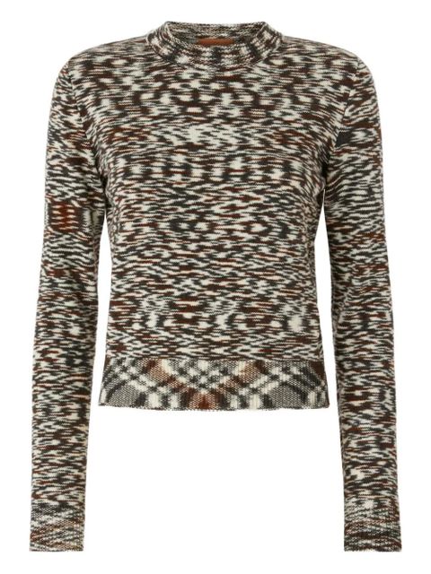 Missoni patterned crew-neck sweater - Black - zdjęcie produktu nr 1