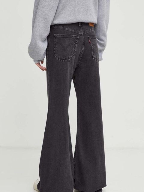Levi's jeansy RIBCAGE BELLS damskie high waist - zdjęcie produktu nr 2