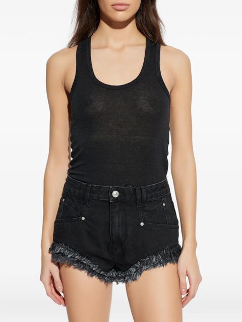 MARANT ÉTOILE Thea racerback T-shirt - Black