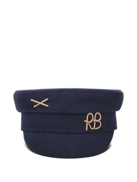 Ruslan Baginskiy cross logo baker boy hat - Blue - zdjęcie produktu nr 2