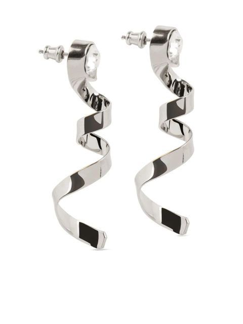 DRIES VAN NOTEN wave stud earrings - Silver