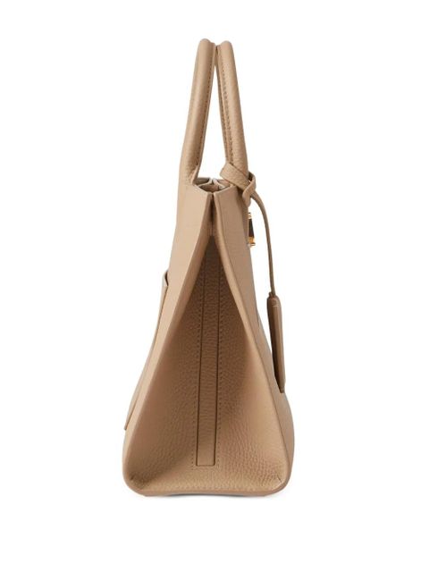 Burberry Frances leather tote bag - Neutrals