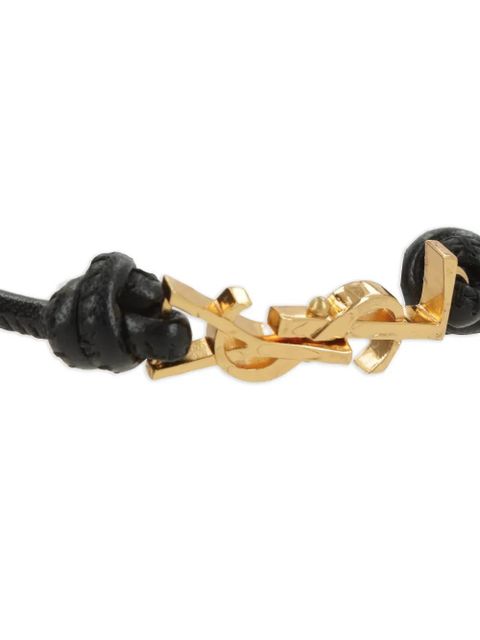 Saint Laurent Cassandre cord bracelet - Gold