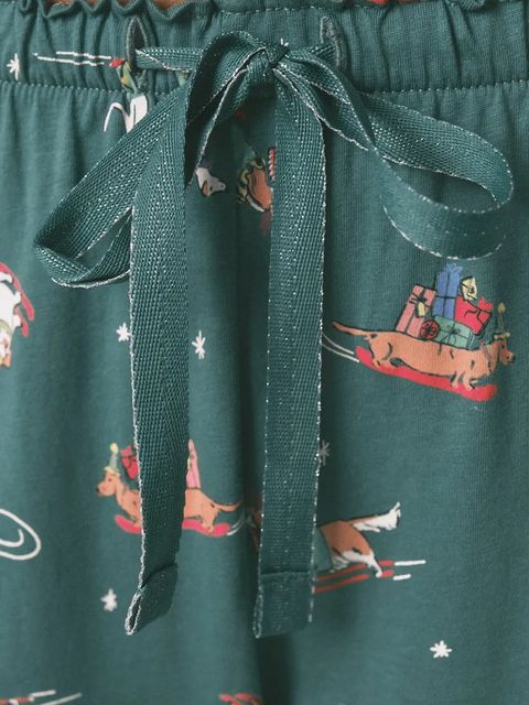 women'secret komplet piżamowy bawełniany damska kolor zielony bawełniana 3592475