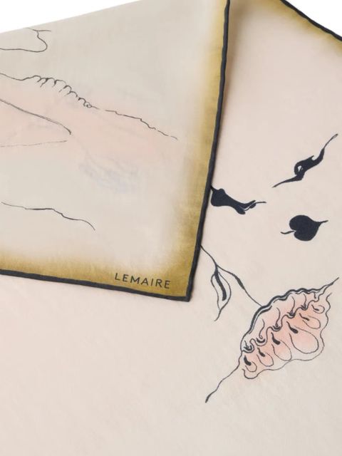 LEMAIRE printed scarf - Neutrals - zdjęcie produktu nr 2