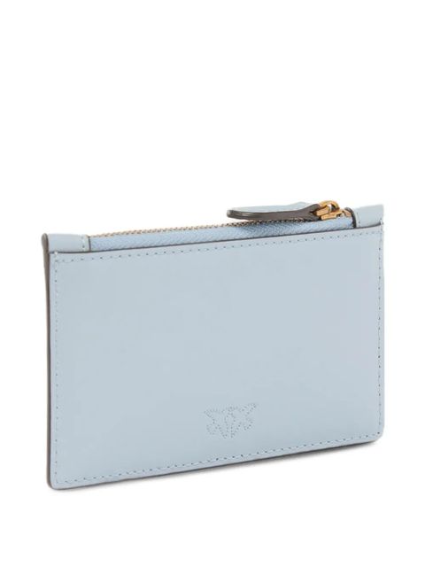 PINKO love birds zip leather wallet - Blue - zdjęcie produktu nr 1