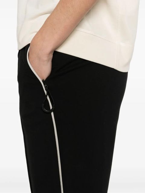 Moncler Grenoble jersey-texture track pants - Black