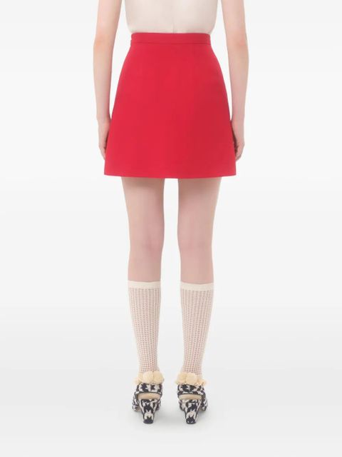 Valentino Garavani Crepe Couture mini skirt - Red