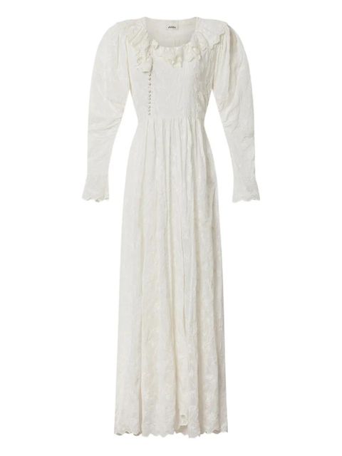 ISABEL MARANT Zoen ruffled collar dress - White - zdjęcie produktu nr 1