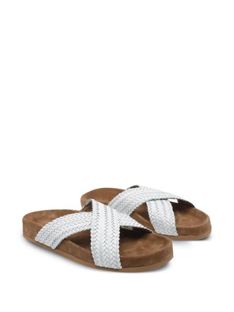 DRAGON DIFFUSION woven round-toe sandals - White - zdjęcie produktu nr 2