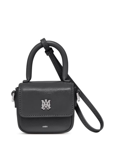 AMIRI logo-plaque charm - Black