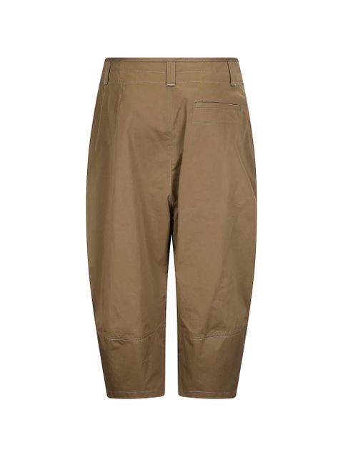 LEMAIRE Volume pleated shorts - Brown - zdjęcie produktu nr 2