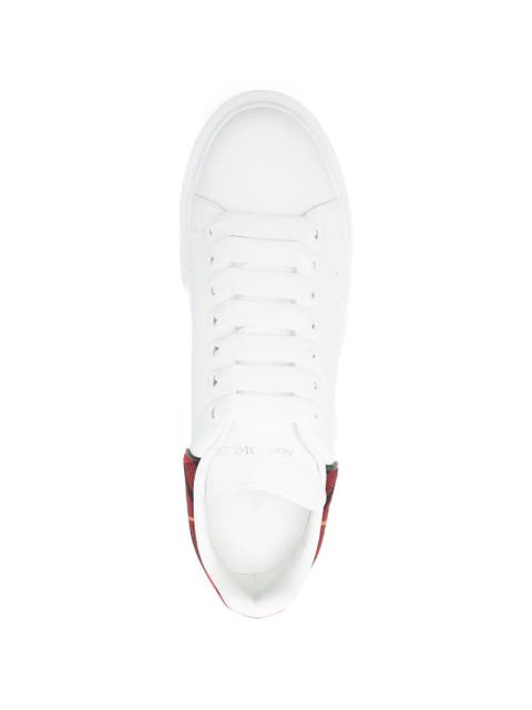 Alexander McQueen tartan-detail lace-up sneakers - White