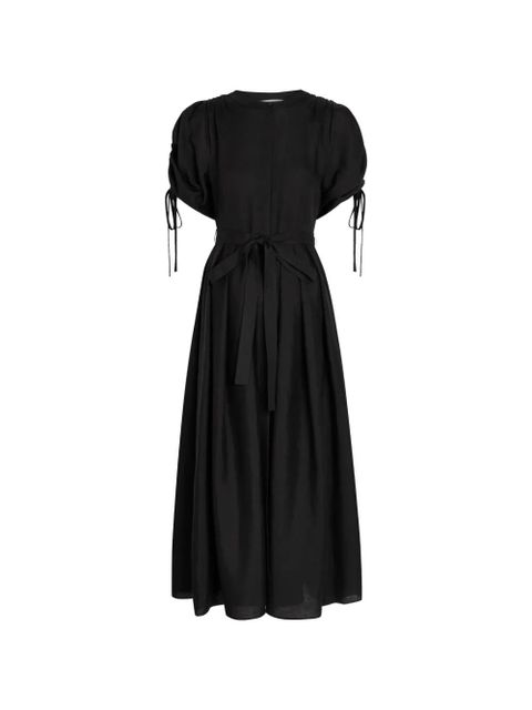 Gabriela Hearst tie-detail midi dress - Black - zdjęcie produktu nr 2
