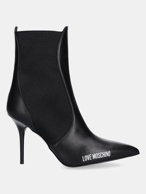 Love Moschino botki damskie kolor czarny na szpilce JA21059G1NIA0000