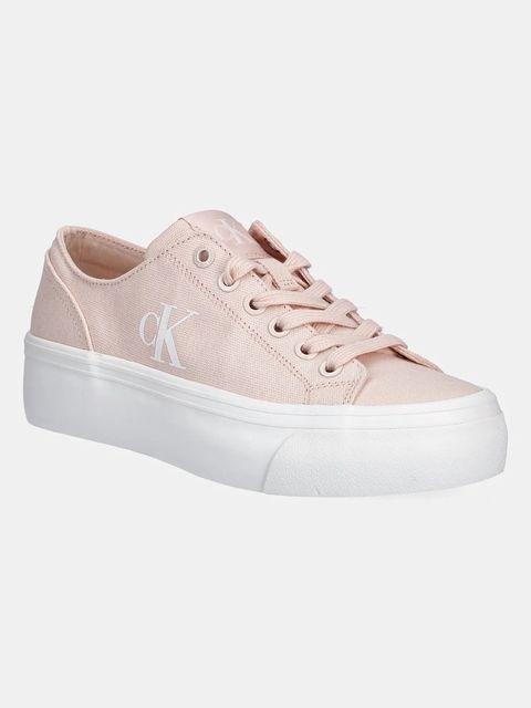 Calvin Klein Jeans tenisówki VULC FLATFORM LOW CV MG damskie kolor różowy YW0YW01763 - zdjęcie produktu nr 1
