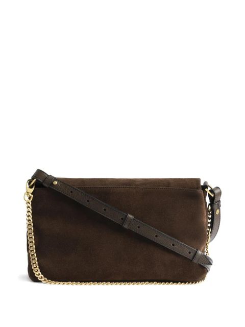 Zadig&Voltaire Rocky II wings-detail chain-strap satchel bag - Brown