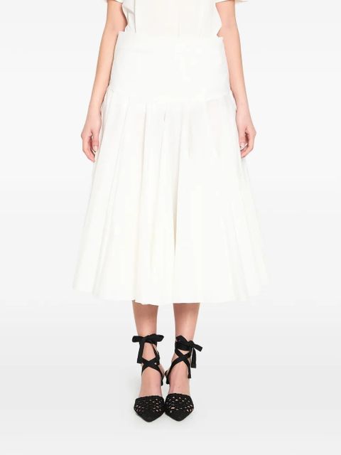 Jacquemus draped midi skirt - White - zdjęcie produktu nr 1