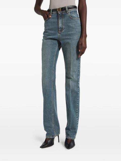 Balenciaga pressed-crease jeans - Blue