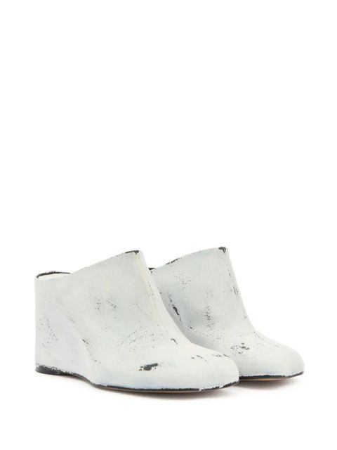 MM6 Maison Margiela leather mules - White - zdjęcie produktu nr 2
