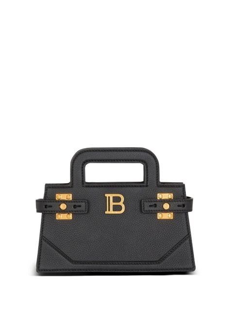 Balmain small B-Buzz leather tote bag - Black