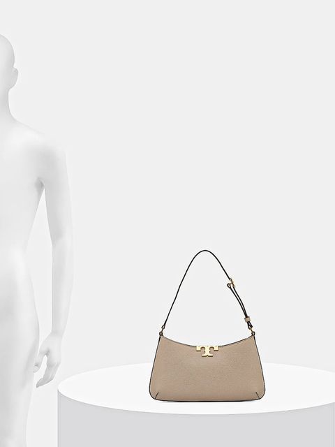 Tory Burch torebka skórzana Eleanor Soft Slim kolor beżowy 174850.250