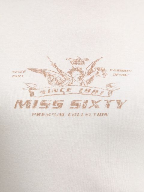 Miss Sixty t-shirt damski kolor beżowy 6S3SJ56300