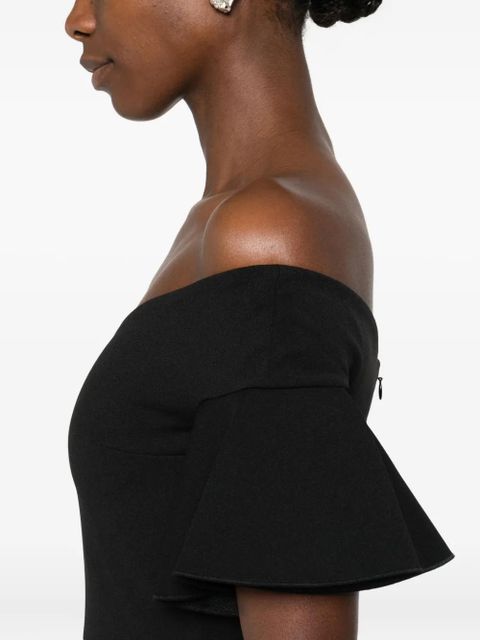 Solace London Cielo off-shoulder maxi dress - Black