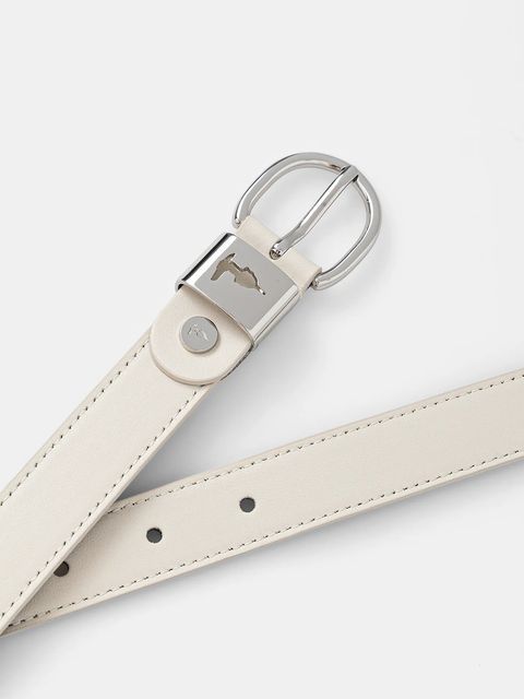 Trussardi pasek skórzany damski kolor beżowy B344B000005N - zdjęcie produktu nr 2