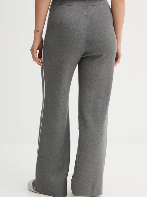 United Colors of Benetton spodnie dresowe damskie kolor szary z aplikacją 17Q3DF013