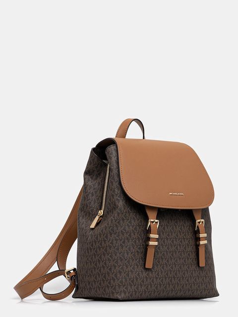 MICHAEL Michael Kors plecak QUINN damski kolor brązowy mały wzorzysty 30T5GQNB2B - zdjęcie produktu nr 2