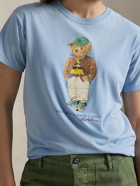 Polo Ralph Lauren t-shirt bawełniany damski kolor niebieski 211971730