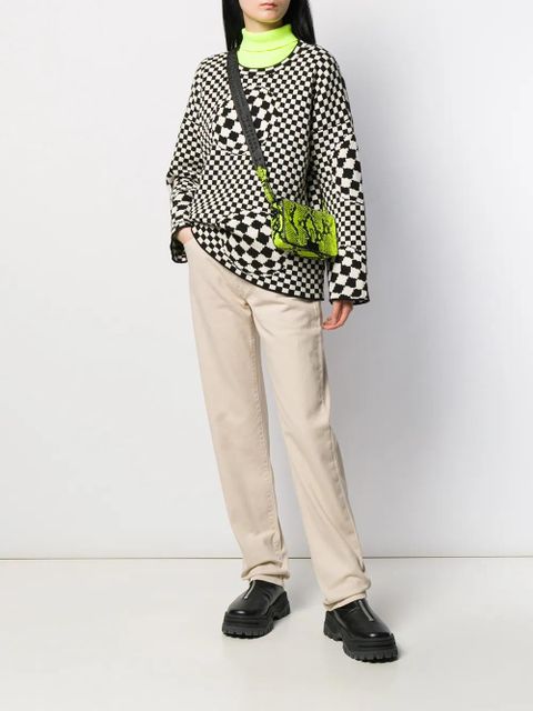 Off-White high waist straight-leg jeans - Neutrals - zdjęcie produktu nr 2